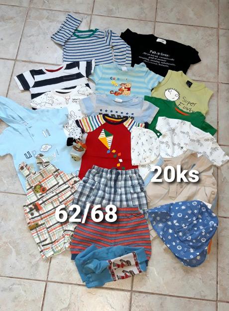Letny balicek 20ks chlapcensky 62/68, 68–80