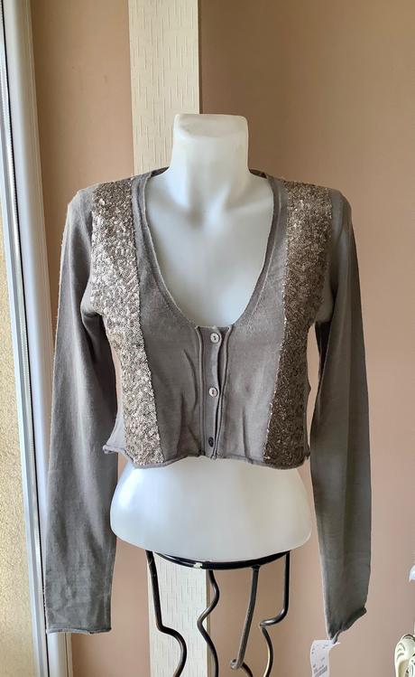 Krasne bolerko s flitrami, sisley,40