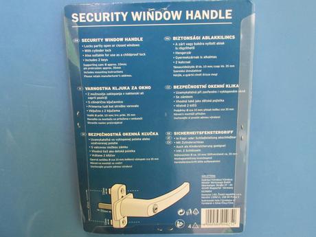 Bezpečnostná okenná kľučka, 