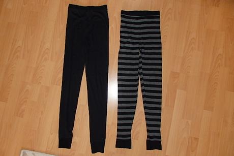 Dlhé termo spodné nohavice čierne, c&a,170