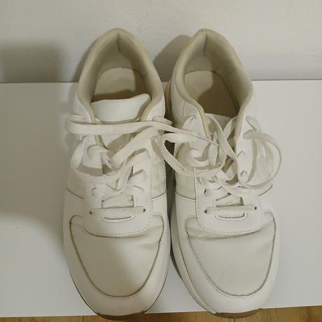 Bielo-béžové tenisky tchibo, tcm,39