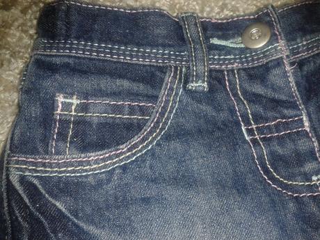 Trendy riflová suknička nenosená, adams,104