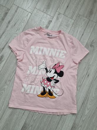 Svetloružové tričko s ikonickou minnie mouse, disney,s