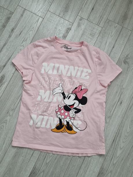 Svetloružové tričko s ikonickou minnie mouse, disney,s