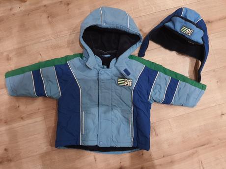 Teplucka zimna bunda s ciapkou, 86