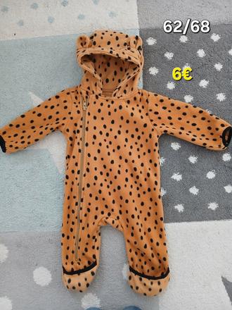 Prechodny flisovy overal 62/68, cubus,68