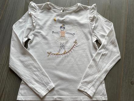 Tričko s balerinou, vertbaudet,122