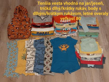 Oblecenie pre chlapca, 68–80