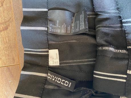 H&m pruhovane nohavice v. 34, h&m,34