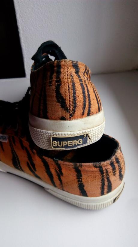 Tenisky superga, vzor tiger, 39