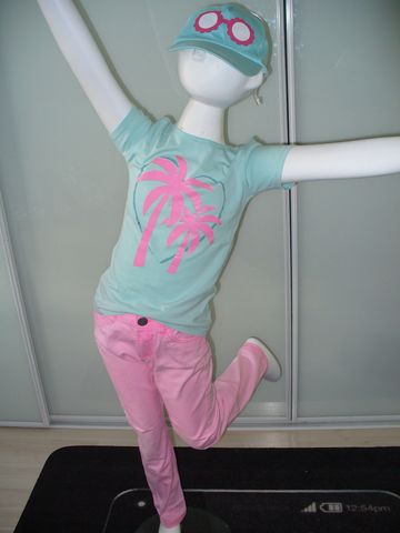 Nohavice tričko šiltovka 122/128, dopodopo,122