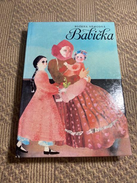 Krásna stará retro kniha babička božena němcová,