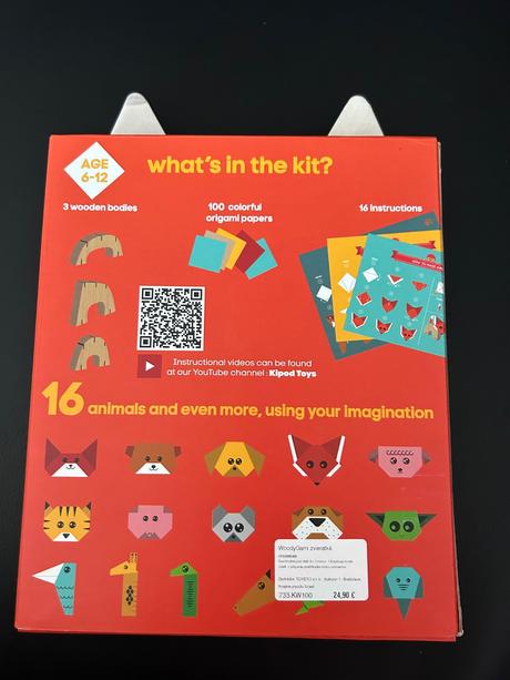 Kipod - woodygami zvieratka na zručnost,