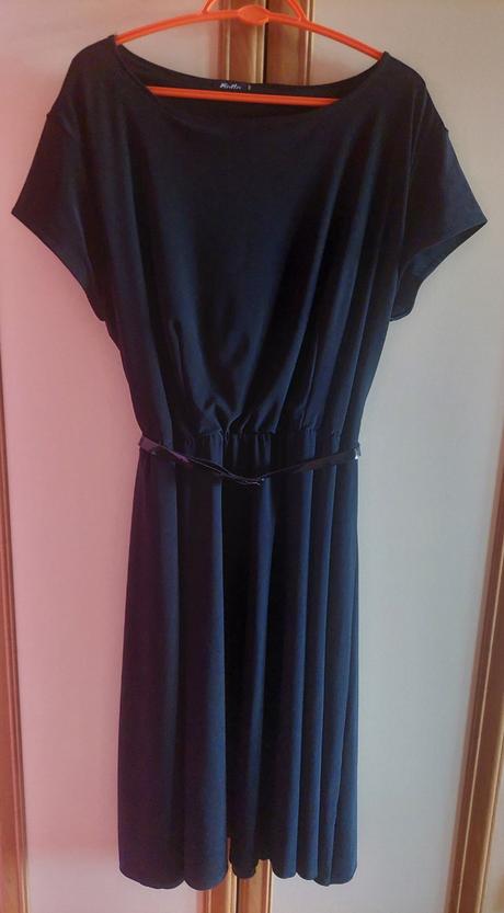 Čierne elegantné šaty, xl