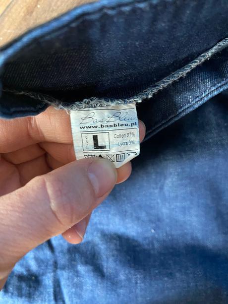 Bas bleu nohavice tenšie jeansového vzhľadu, l
