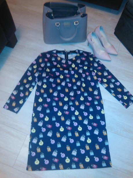 Mohito šaty otlač parfém, s