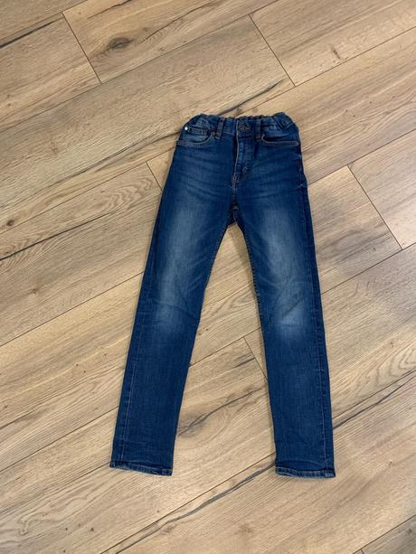 Chlapčenské rifle hm modré 152 11-12 yo, h&m,152