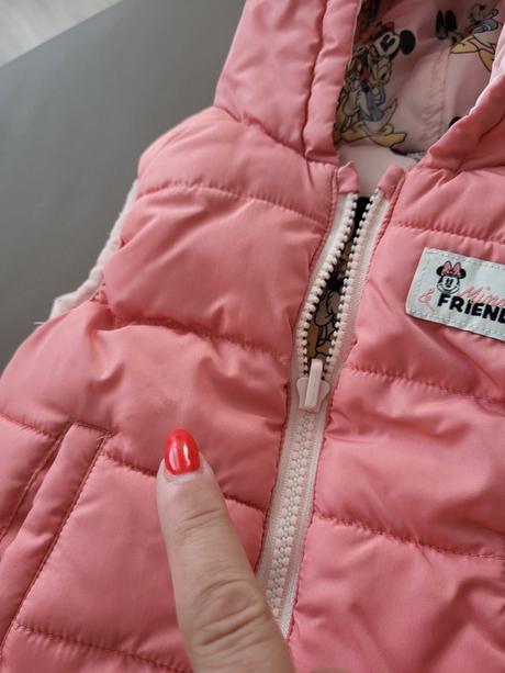 Obojstranná zateplená vesta disney minnie 62, disney,62