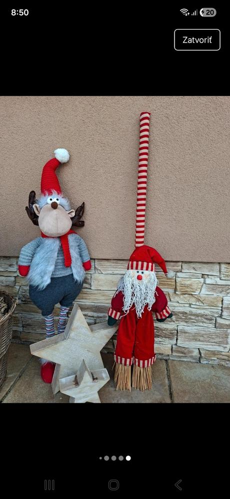 Okrasná vianočna metla k vchodovych dveram a,