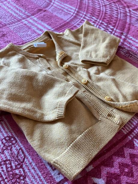 Svetrík horčicovo žltý, h&m,68