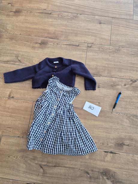 Šaty+ bolero, h&m,80