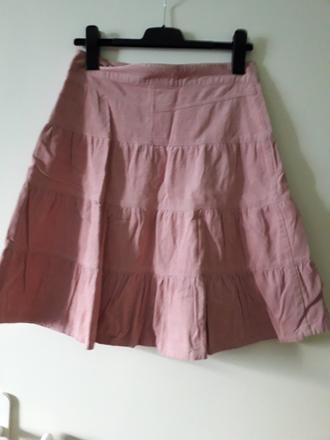 Sukňa menšestrová , farba staroružová - veľ. 34, 34