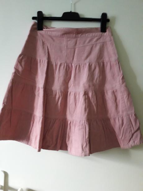 Sukňa menšestrová , farba staroružová - veľ. 34, 34
