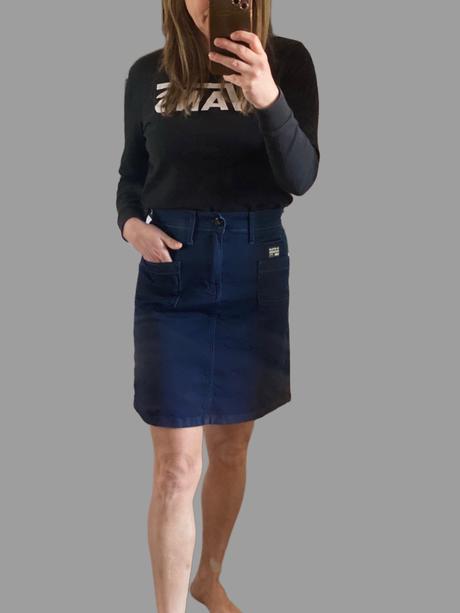 Damska riflova sukna g-star, g-star raw,xs