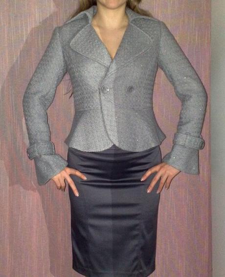 Sivy kvalitny kabatik, s