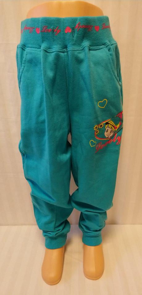 Modré tepláky lovely, n-feel, 116-122 cm, 122