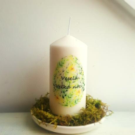 Sviečka " rozkvitnutá kraslica", 