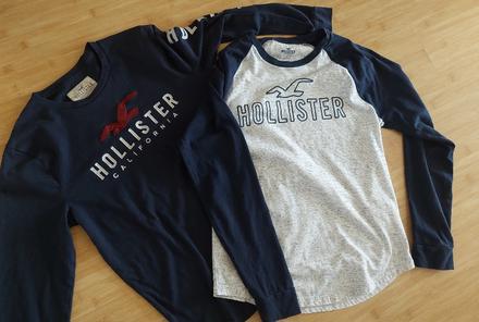 2x tričko hollister vel. s, hollister,s