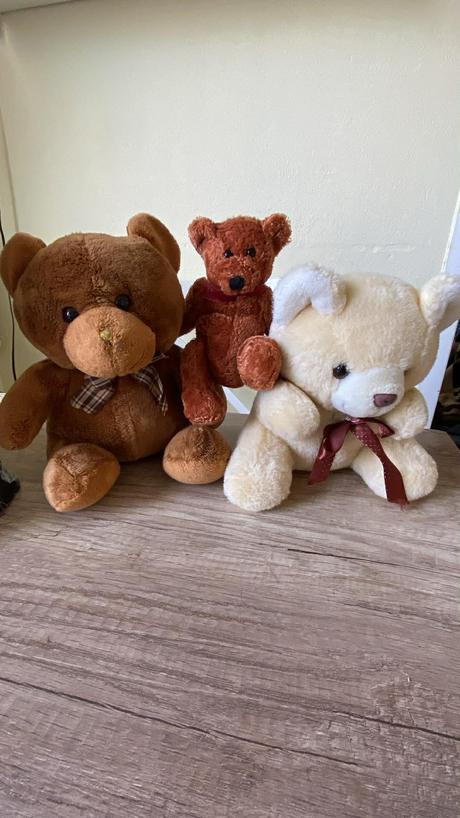 Rodinka mackov vintage dekorácia,