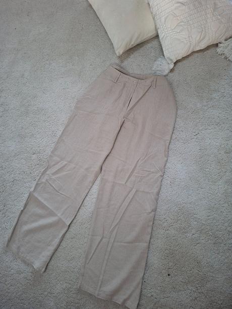 Bezove nohavice siroke, l