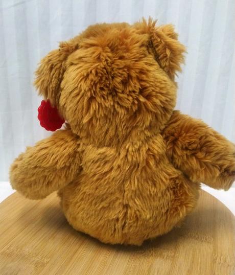 Plyšový hnedý medveď s mašlou, keel toys, 25 cm,