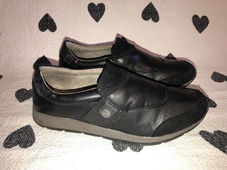 Kožené slip on poltopánky footflex, 38