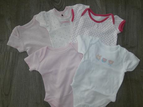 Balík 5ks body s krátkym rukávom, 50–62