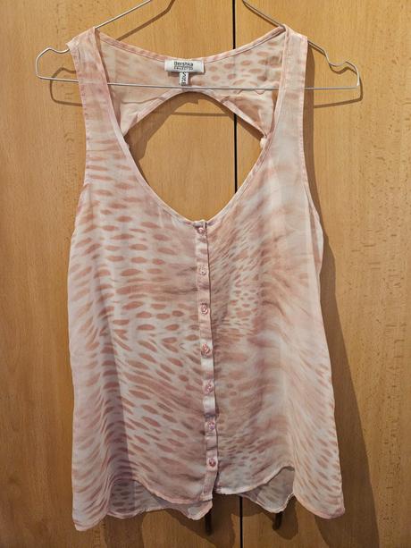 Priesvitné košeľové tielko bershka, bershka,s