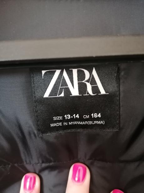Zimná bunda paperová, zara,164