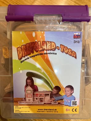 Drevená magnetická stavebnica drevoland, 