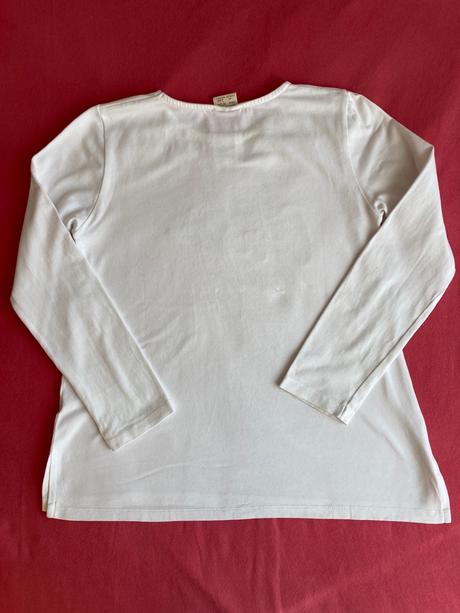 Bavlnené tričko s nápisom z kamienkov, zara,140