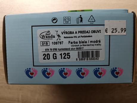 Vanda topánočky pre prvé kroky, 20