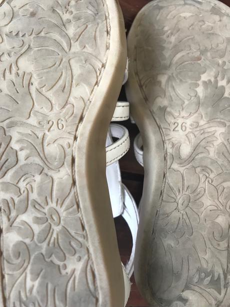 Biele sandalky c.26, cupcake,26