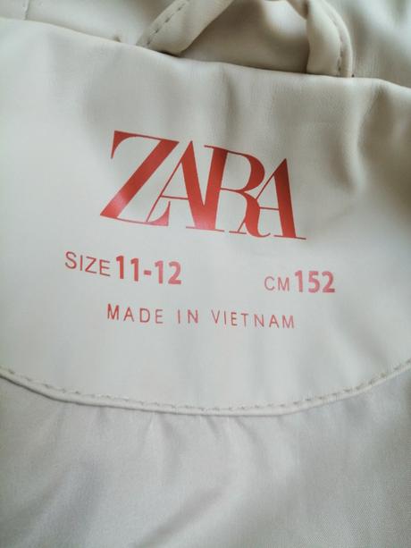 Bundička dievčenska do dažďa, blefa vel. 152, zara,152