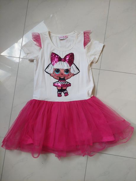 Šaty lol s prestrihom 122, 122