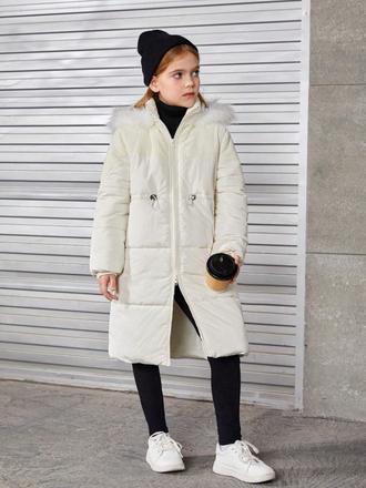 Vetrovkovy kabát biely, 122 - 152