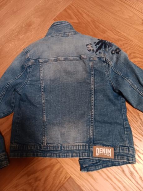 Rifľová bunda, denim,140