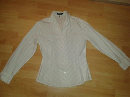 Biela kosela s jemnymi pruzkami, 38