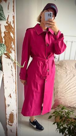 Ružový trenčkot only vel s dlhý, only,s