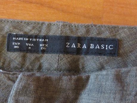 Dámske ľanové nohavice - veľ. 36 - zara, zara,36